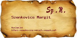 Szenkovics Margit névjegykártya